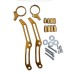 RP0830-3001 Motorcycle Rear Shock Absorber Suspension Reservoirhalterungen Remote Reservoir Brackets Mount For Harley Electra Glide, Street Glide, Ultra Limited 2014-2024