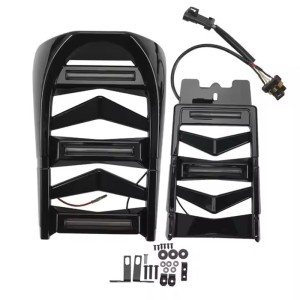 RP0940-3018B Motorcycle Front Fairing Spoiler Kit with DRL For Harley-Davidson Softail Models 2018-later(except FXDRS)