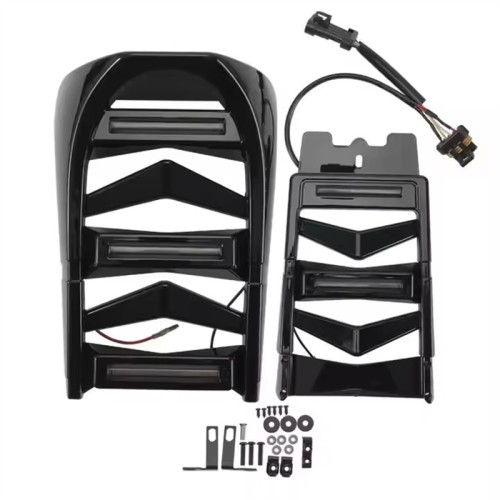 RP0940-3018B Motorcycle Front Fairing Spoiler Kit with DRL For Harley-Davidson Softail Models 2018-later(except FXDRS)