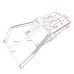 RP5520-3040B Motorcycle Detachable Luggage Rear Rack For BMW R1300GS 2024-Later