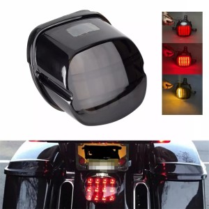 RP6630-4031K Motorcycle LED Rear Running Brake Stop Lamp Turn Signal Integrated Tail Light For Harley Touring Electra Glide 1991-2010 (except 2005 FLHTCSE, 2009 FLHT Standard)