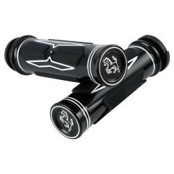 RP9930-2077BS ~RP9930-2084BS Motorcycle 1" Electric Burst Hand Grips For Harley Softail Slim Fat Boy Touring FLHX Street Electra Glide Burst 2008-2017