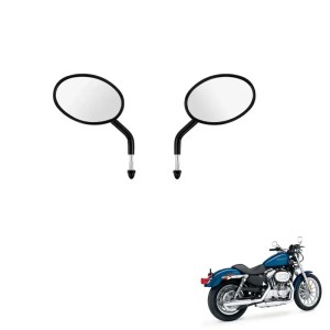 RP9980-1193BS Motorcycle 8mm CNC Mirrors For Harley Touring Road King Street Electra Glide Dyna XL Sportster XL883 Cruiser Bagger Chopper