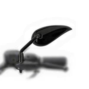 RP9980-1194B Motorcycle 8mm CNC Mirrors For Harley Touring Road King Street Electra Glide Dyna XL Sportster XL883 Cruiser Bagger Chopper