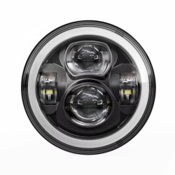 RP6610-1074B Universal Motorcycle 7" Headlight With E-mark