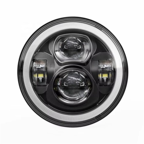 RP6610-1074B Universal Motorcycle 7" Headlight With E-mark