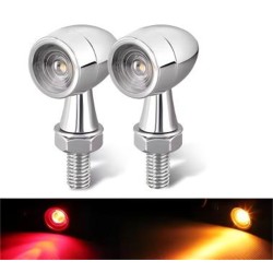 RP6640-1038 Universal E24 Motorcycle Mini Led Motorcycle Turn Signal Light Flashing Light Signal lamp clignotant