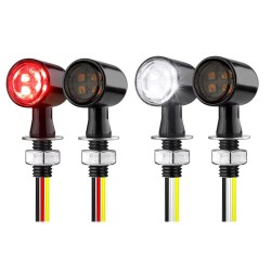 RP6640-1039 Universal E24 12V Motorcycle Mini LED Turn Signal Light Amber Indicator Lamp