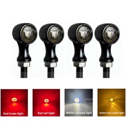 RP6640-1041 Universal E24 12V Motorcycle Mini LED Turn Signal Light Amber Indicator Lamp