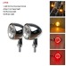 RP6640-1042 Universal E24 12V Amber+Red Motorcycle Mini LED Turn Signal Light Indicator Lamp