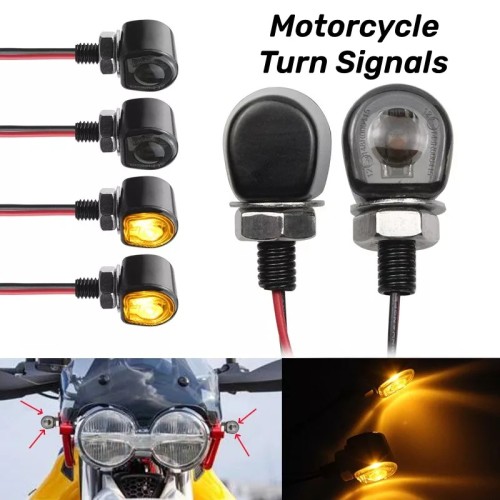 RP6640-2152 Universal E24 Motorcycle Mini Led Motorcycle Turn Signal Light Flashing Light Signal lamp clignotant