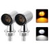 RP6640-2154 Universal E24 12V Amber+White Motorcycle Mini LED Turn Signal Light Amber Indicator Lamp