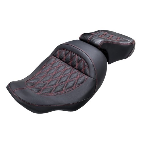 RP7731-1013BR Driver & Passenger Two up Pillion Seat For Harley Touring CVO Street Glide FLHXSE 2023-Later Harley CVO Road Glide FLTRXSE 2023-Later Harley Touring Street Glide FLHX 2024-Later