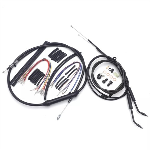 Motorcycle 12/14/16" Ape Handlebar Extended Cable Kit Line Extension For Harley Sportster 2004-2006 Without ABS