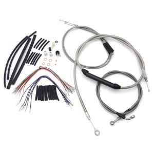 Motorcycle 12/14/16" Ape Handlebar Extended Cable Kit Line Extension For Harley Sportster 2007-2013 Without ABS