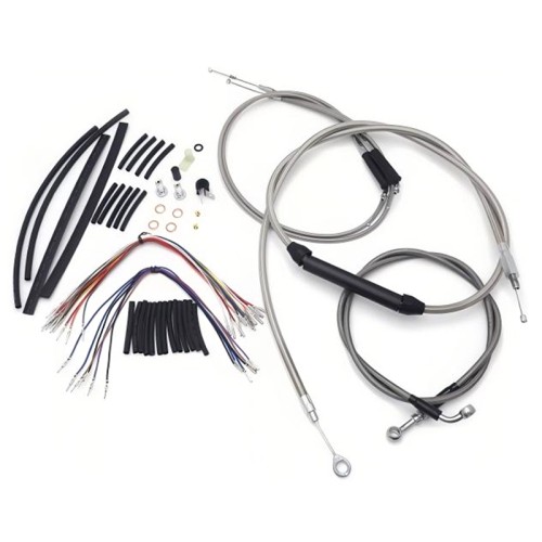 Motorcycle 12/14/16" Ape Handlebar Extended Cable Kit Line Extension For Harley Sportster 2007-2013 Without ABS