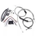 Motorcycle 12/14/16" Ape Handlebar Extended Cable Kit Line Extension For Harley Dyna Wide Glide FXDWG Models without ABS 2007–2008
