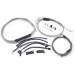Motorcycle 12/14/16" Ape Handlebar Extended Cable Kit Line Extension For Harley Dyna Street Bob FXDB models without ABS 2012-2017