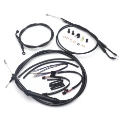 Motorcycle 12/14/16" Ape Handlebar Extended Cable Kit Line Extension For Harley Dyna Street Bob FXDB models without ABS 2012-2017