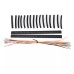 Motorcycle 12/14/16" Ape Handlebar Extended Cable Kit Line Extension For Harley Softail Models 2000-2006