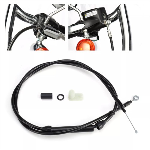 Motorcycle 12/14/16" Ape Handlebar Extended Cable Kit Line Extension For Harley Softail Models 2000-2006