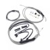 Motorcycle 12/14/16" Ape Handlebar Extended Cable Kit Line Extension For Harley Softail Custom FXSTC 2007-2010