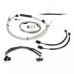 Motorcycle 12/14/16" Handlebar Brake Line Clutch Throttle Cables For Harley Softail Street Bob FXBB Without ABS 2018-later