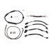 Motorcycle 12/14/16" Handlebar Brake Line Clutch Throttle Cables For Harley Softail Street Bob FXBB Without ABS 2018-later