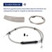Motorcycle 12/14/16" Handlebar Brake Line Clutch Throttle Cables For Harley Softail Street Bob FXBB Without ABS 2018-later
