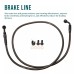 Motorcycle 12/14/16" Handlebar Wire Kit Extended Clutch Cable & Throttle & Idle Cable & Brake Line & CAN-Bus & Front Turn Signals Extension Wire Harness Kit For Harley Touring Models 2000-2006