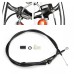 Motorcycle 12/14/16" Handlebar Wire Kit Extended Clutch Cable & Throttle & Idle Cable & Brake Line & CAN-Bus & Front Turn Signals Extension Wire Harness Kit For Harley Touring Models 2000-2006