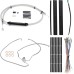 Motorcycle 12/14/16" Handlebar Brake Line Clutch Throttle Cables For Harley Touring Models Without ABS 2008-2013