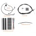 Motorcycle 12/14/16" Handlebar Brake Line Clutch Throttle Cables For Harley Touring Models Without ABS 2008-2013