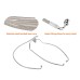 Motorcycle 12/14/16" Handlebar Brake Line Clutch Throttle Cables For Harley Touring Models Without ABS 2008-2013