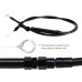 Motorcycle 12/14/16" Handlebar Brake Line Clutch Throttle Cables For Harley Touring Models With ABS 2008-2013