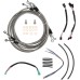 Motorcycle 12/14/16" Handlebar Brake Line Clutch Throttle Cables For Harley Touring Models With ABS 2014-2016