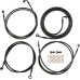 Motorcycle 12/14/16" Handlebar Brake Line Clutch Throttle Cables For Harley Touring Models With ABS 2014-2016