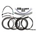 Motorcycle 12/14/16" Handlebar Brake Line Clutch Throttle Cables For Harley Touring Models With ABS 2014-2016