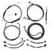 Motorcycle 12/14/16" Handlebar Brake Line Clutch Throttle Cables For Harley Touring with ABS Models 2021-later