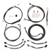 Motorcycle 12/14/16" Handlebar Brake Line Clutch Throttle Cables For Harley Touring with ABS Models 2021-later