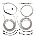 Motorcycle 12/14/16" Handlebar Brake Line Clutch Throttle Cables For Harley Touring with ABS Models 2021-later