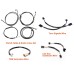 Motorcycle 12/14/16" Handlebar Brake Line Clutch Throttle Cables For Harley Touring with ABS Models 2021-later