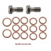 Motorcycle 12/14/16" Handlebar Brake Line Clutch Throttle Cables For Harley Touring with ABS Models 2021-later