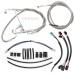 Motorcycle 12/14/16" Handlebar Brake Line Clutch Throttle Cables For Harley Touring Without ABS Models 2014-2016