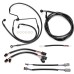 Motorcycle 12/14/16" Handlebar Brake Line Clutch Throttle Cables For Harley Touring Road King Road Glide Street Glide Without ABS 2017-2020
