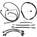 Motorcycle 12/14/16" Handlebar Brake Line Clutch Throttle Cables For Harley Touring Road King Road Glide Street Glide Without ABS 2021-later
