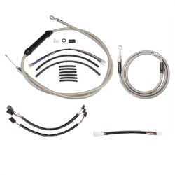 Motorcycle 12/14/16" Handlebar Brake Line Clutch Throttle Cables For Harley Softail Without ABS Models 2016-2017