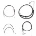 Motorcycle 12-16" Handlebar Brake Line Clutch Throttle Cables For Harley Softail With ABS Models 2011-2015
