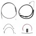 Motorcycle 12-16" Handlebar Brake Line Clutch Throttle Cables For Harley Softail With ABS Models 2011-2015