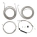 Motorcycle 12/14/16" Handlebar Cable Brake Line Clutch Cable Kit For Harley Touring Electra Glide Ultra Limited With ABS 2021-2023